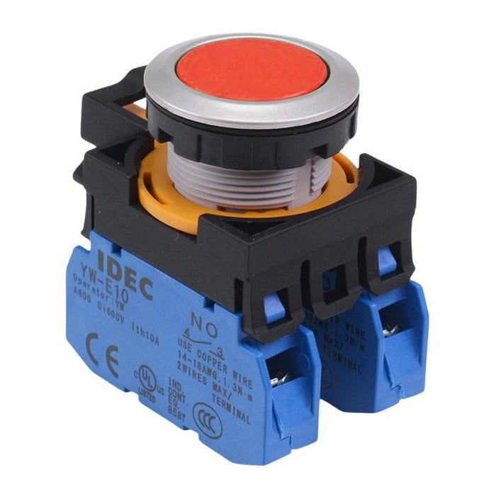 CW4B-A1E20R Red Metallic Maintained Push Button Switch 2NO IP65 IDEC