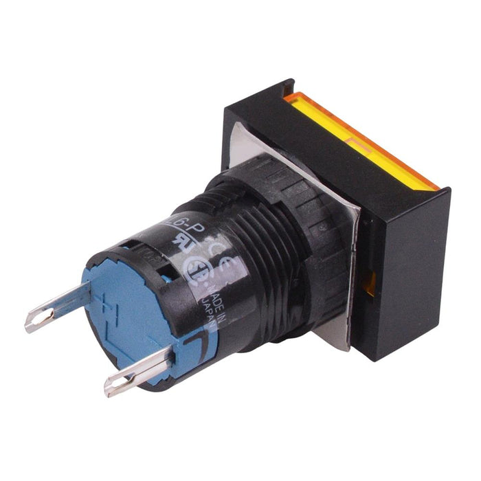 AL6H-P1PY Yellow 16mm 5VDC Rectangle Pilot Light IP65 IDEC