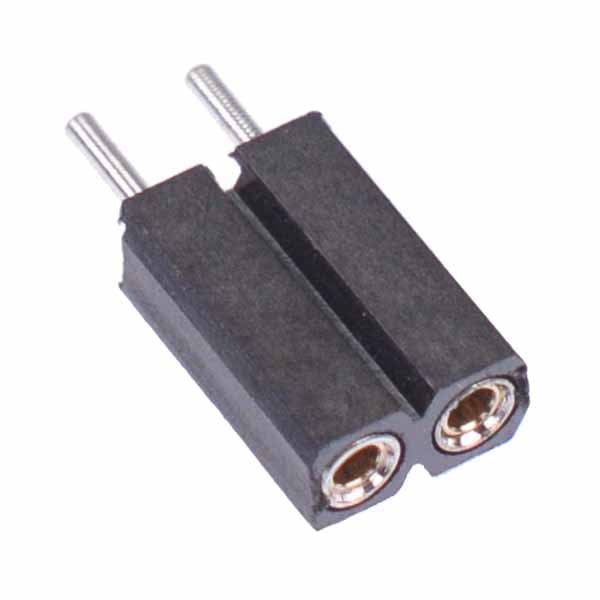 2 Pin SIL Turned Pin Socket Connector 2.54mm