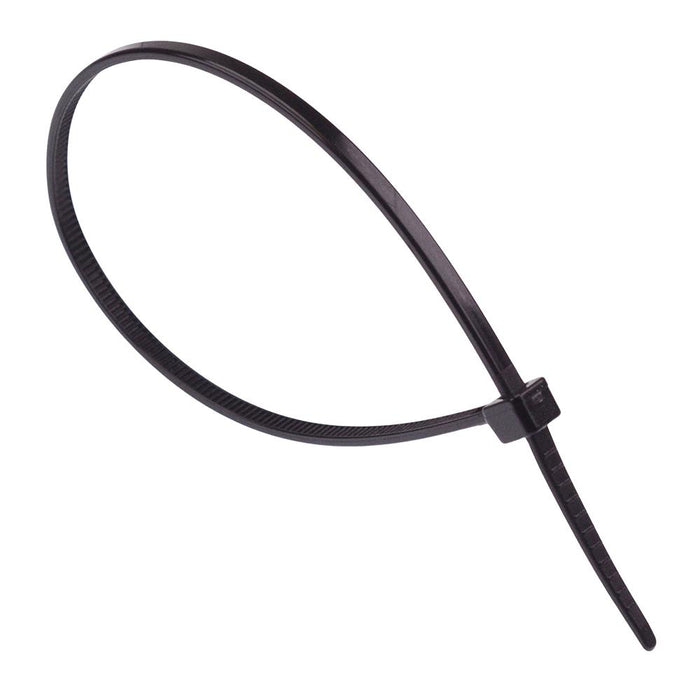 2.5mm x 160mm Black Cable Tie - Pack of 100