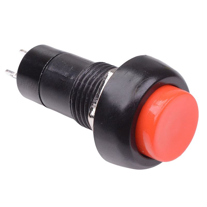 Red On-(Off) Momentary Round Push Button Switch 12mm SPST