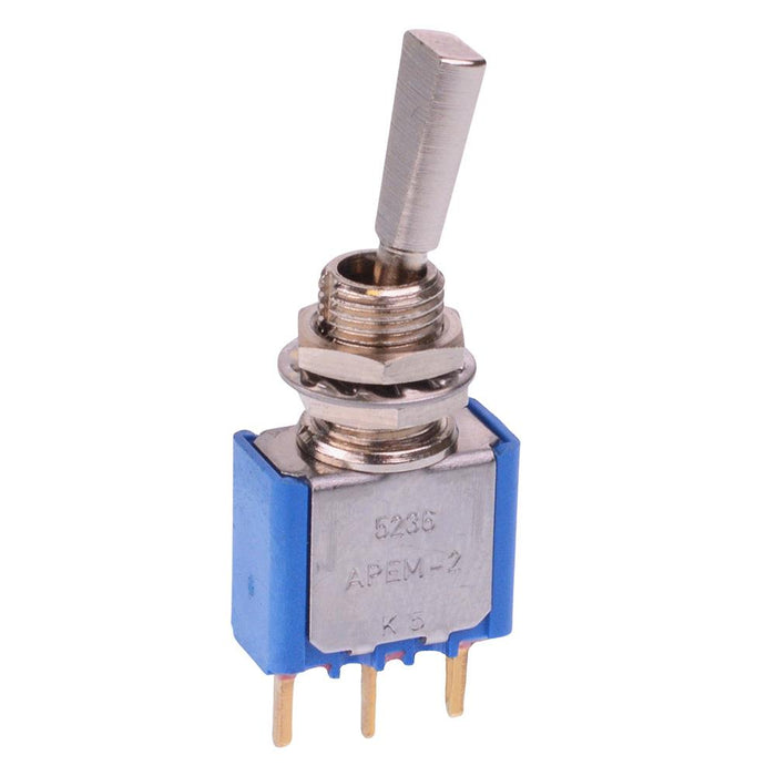 5236CD9 APEM On-On 6.35mm Miniature Toggle Switch SPDT