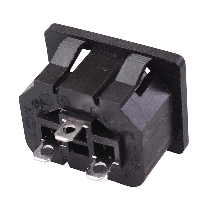 C13 Snap-Fit IEC Chassis Outlet Connector 10A