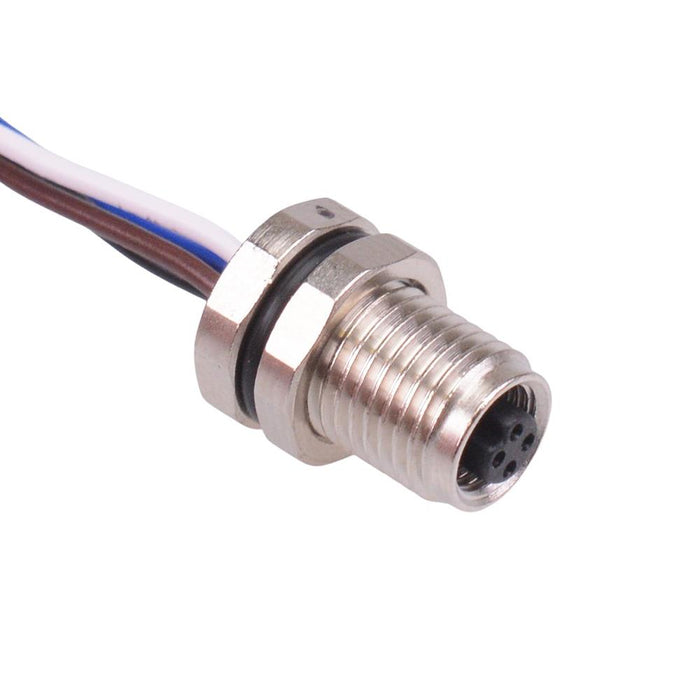 Connector Rear Mounting 4 Way M5 Prewired Female Rear Mounting Receptacle Circular Connector I ...