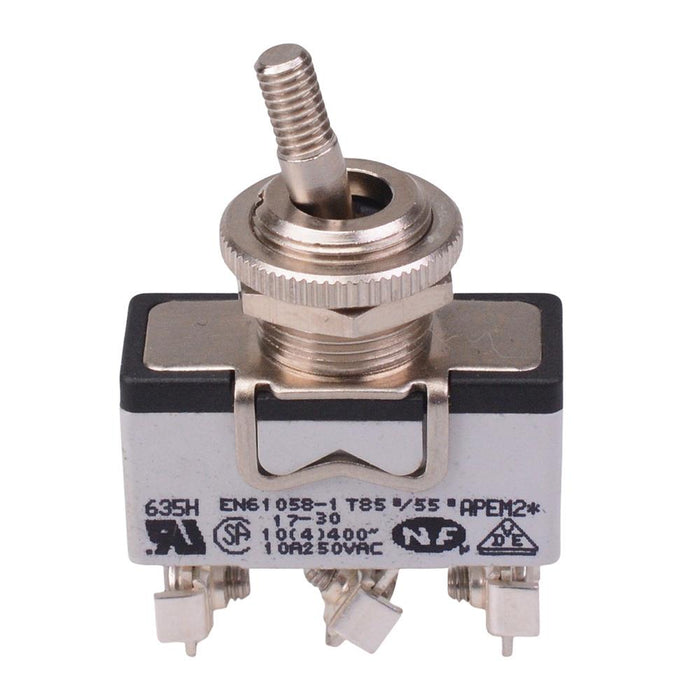635HX2330 APEM On-(On) Momentary 12mm Toggle Switch SPDT 15A 250VAC
