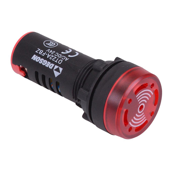Red 24VDC Flashing Buzzer 22mm Pilot Light