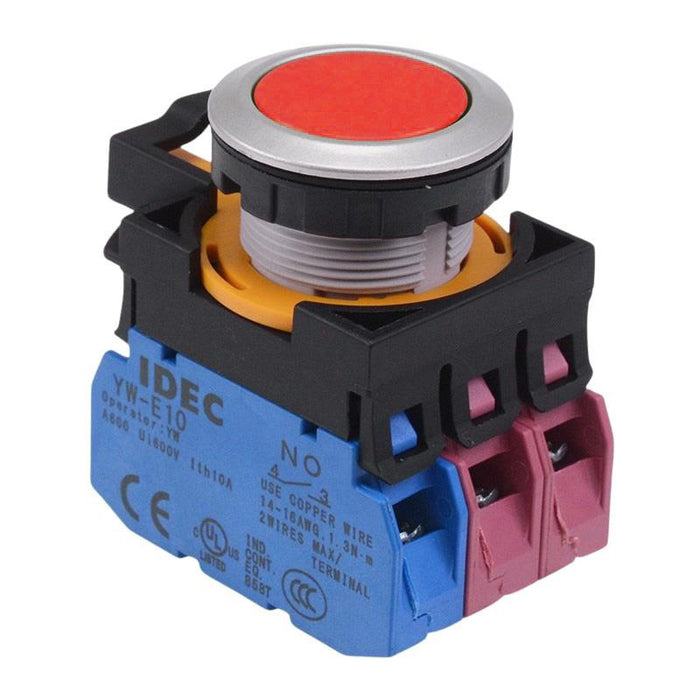 CW4B-A1E12R Red Metallic Maintained Push Button Switch 1NO-2NC IP65 IDEC