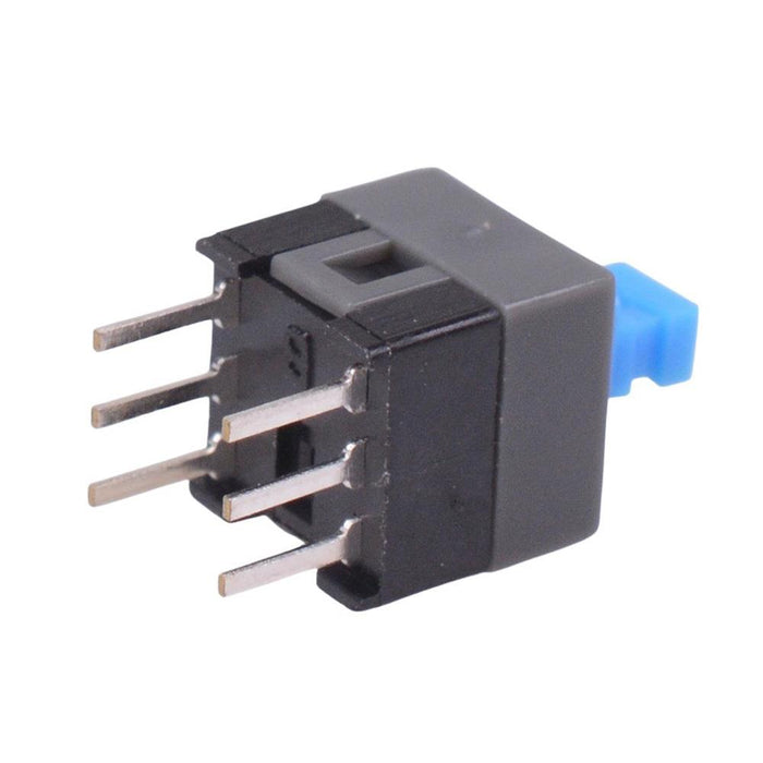Latching 7x7mm PCB Push Button Switch DPDT 100mA 30VDC