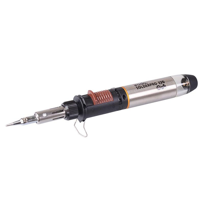 IRODA SolderPro 120K Cordless Butane Gas Soldering Iron 4-in-1 Kit 30-120W