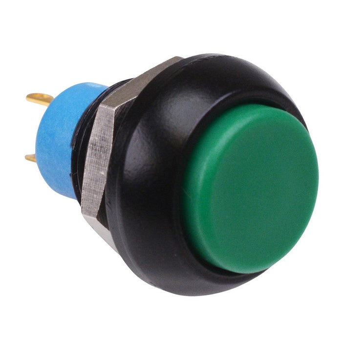 IPP3SAD3 APEM Green Momentary 12mm Push Button Switch Flat Actuator SPST IP67
