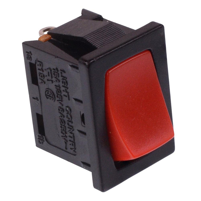 Red On-Off Rocker Switch 19.2 x 13mm Switch SPST 15A