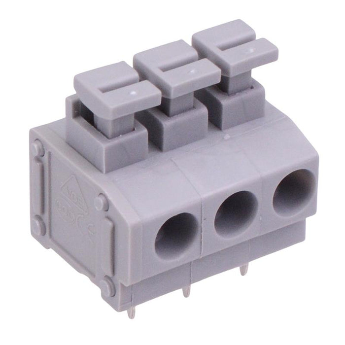 3-Way 5.00mm Push-In PCB Terminal Block 5A 300V