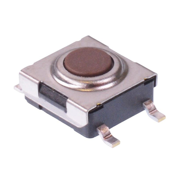 PHAP5-31VA2N2S2W3 APEM 3.1mm Height 6mm x 6mm Low Profile Surface Mount Tactile Switch 160g Tube Packaging
