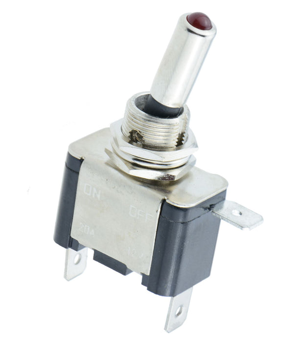 Yellow LED On-Off Toggle Switch SPST