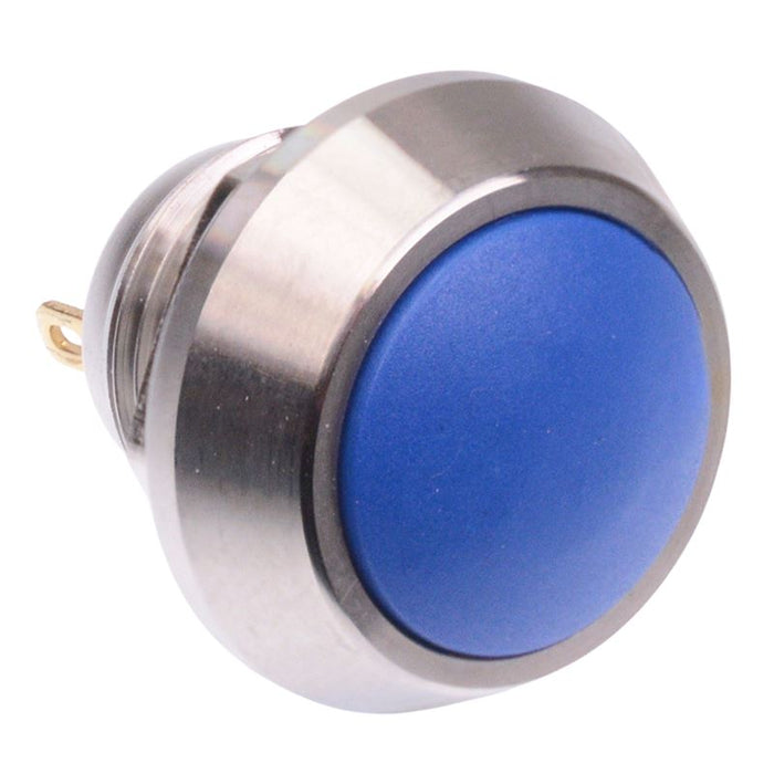 Blue Momentary Vandal Resistant Push Button Switch 2A SPST