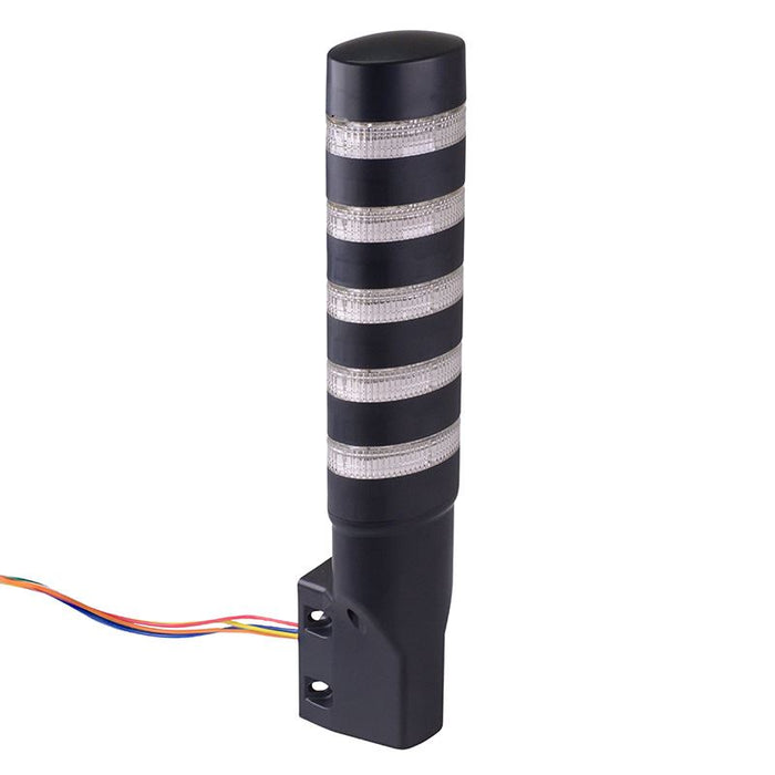 IDEC LD6A-5PQB-RYSGWC Red/Yellow/Blue/Green/White Clear Lens Stack Light LED Tower Pole Mount 24VAC/DC