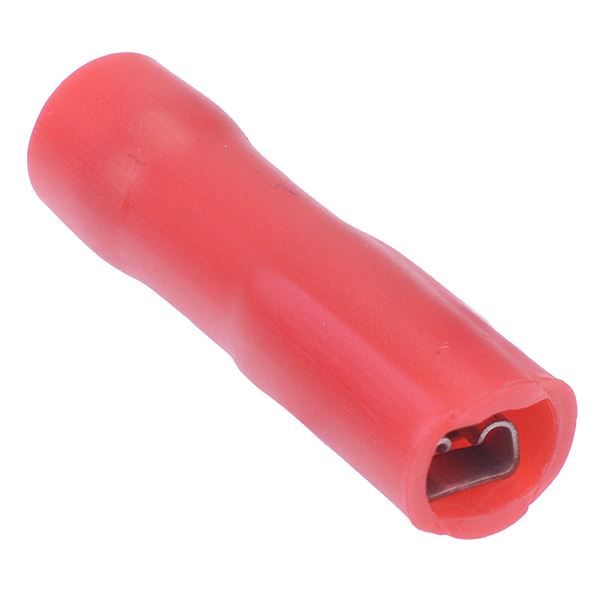2.8mm Red Female Insulated Double Crimp Connector Terminal  (Pack of 100)
