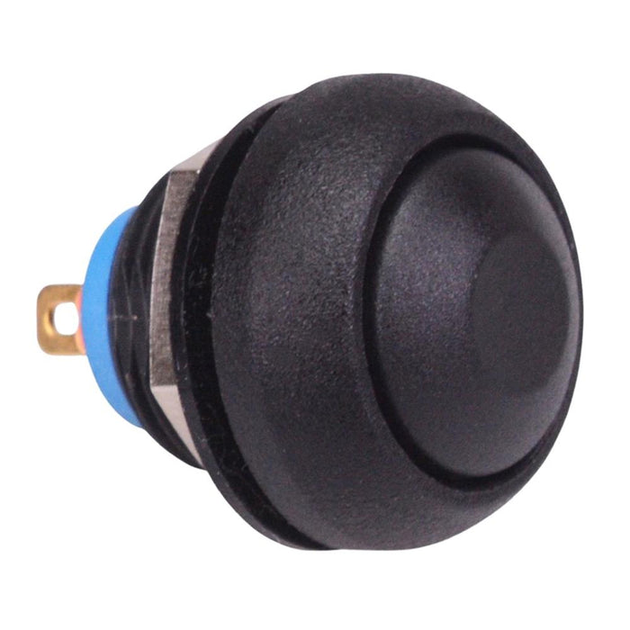 ISR3SAD200 APEM Black Momentary 12mm Push Button Switch SPST IP67