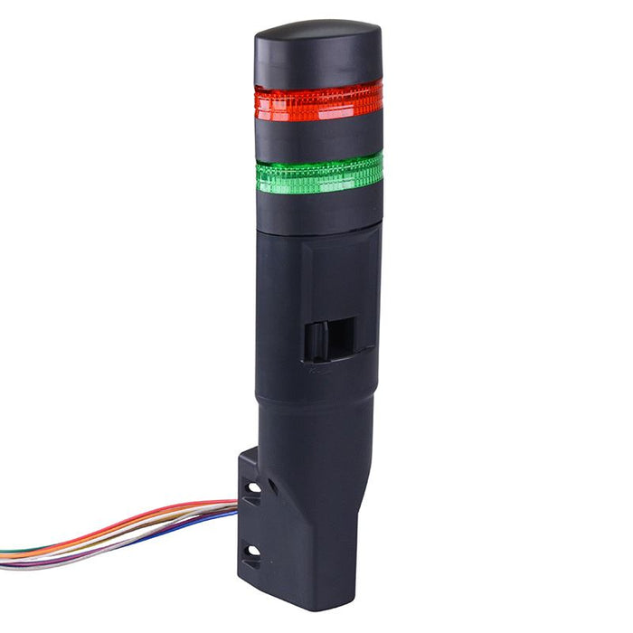 IDEC LD6A-2WZQB-RG Red/Green Stack Light LED Tower with Sounder & Flasher Wall Mount 24VAC/DC