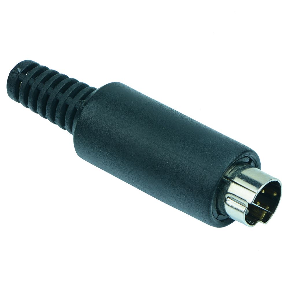 4-Pin Mini DIN Plug Connector — Maplin Pro | Your One Stop Component Shop