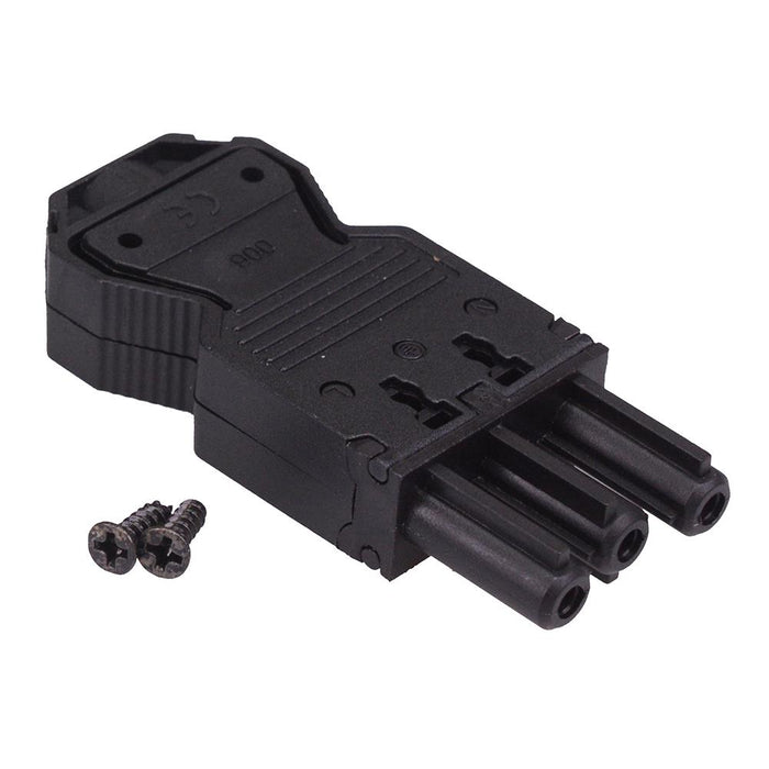 3 Pole Female Lighting Connector 16A 600V