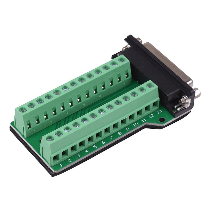 25 Way Female D Sub Connector with Terminal Blocks