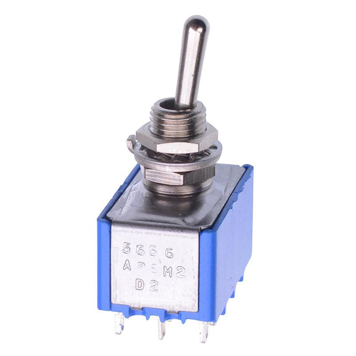 5666A APEM On-On 6.35mm Miniature Toggle Switch 4PDT 4A 30VDC