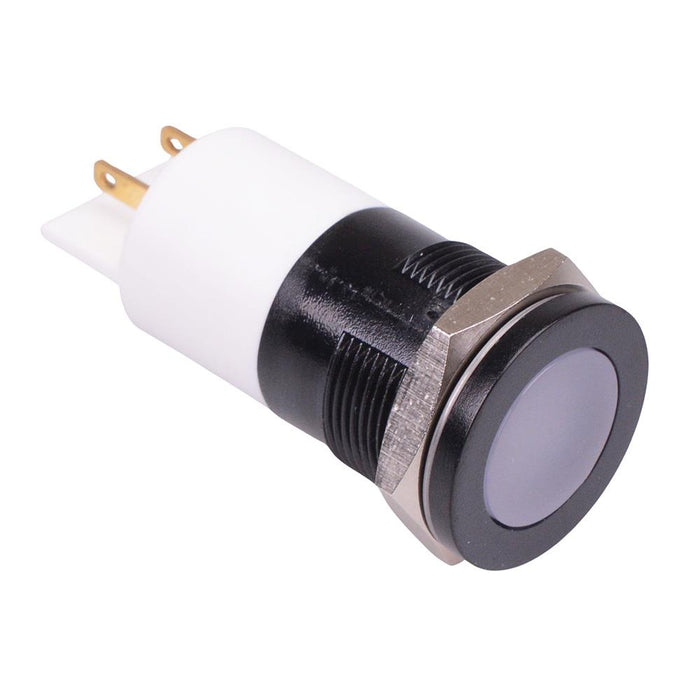 Q22FP1BPZZRYG12  Red / Green / Yellow Flush 22mm 12VDC LED Panel Indicator IP67 APEM