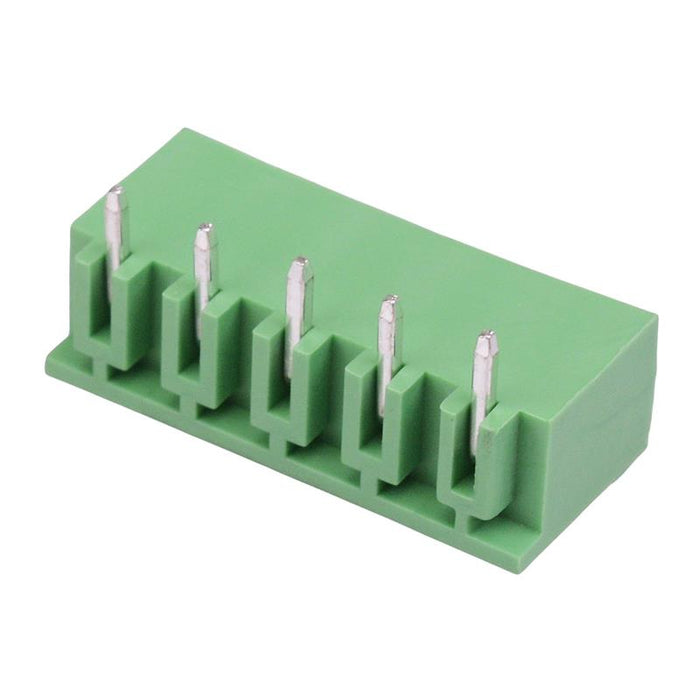 5-Way 5.08mm Horizontal PCB Header Closed Ends 15A 300V