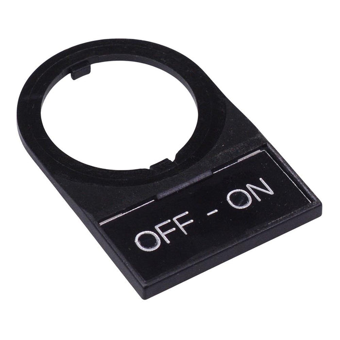 HWAM-212 OFF-ON Black 22mm Switch Nameplate IDEC
