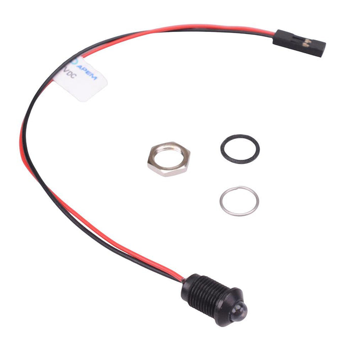 Q8P5BXXSB02E-X0787 Super Bright Blue Prominent 8mm 3.3VDC LED Panel Indicator IP67 APEM
