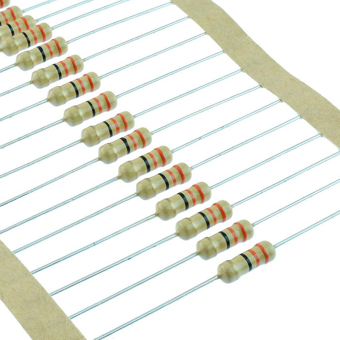 180r 0.5W Carbon Film Resistor 5% - Pack of 50