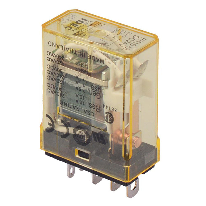 RH1B-ULDC24V 24VDC Plug In Compact Power Relay Indicator 10A SPDT IDEC