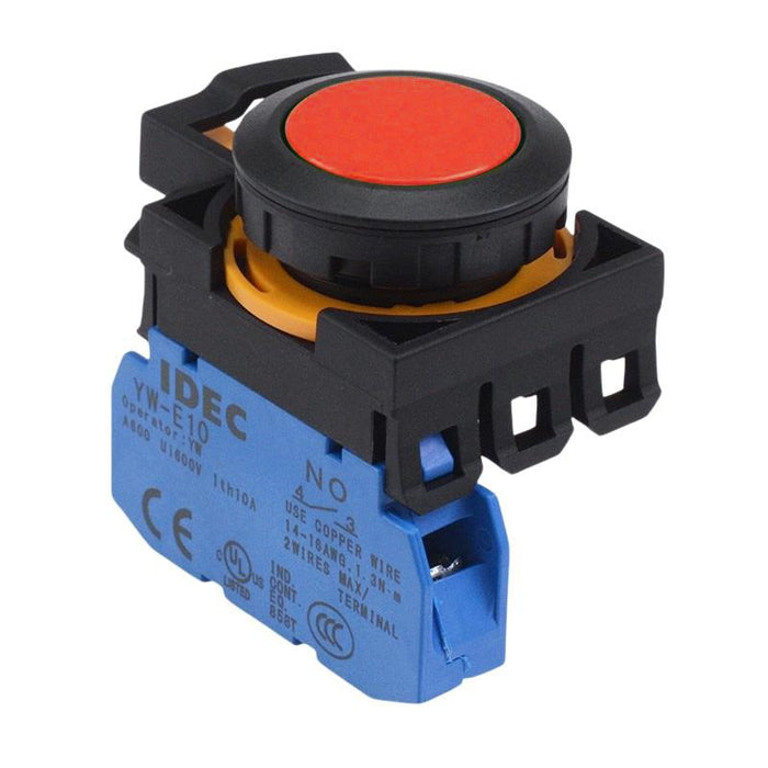 CW1B-M1E10R Red Momentary Push Button Switch 1NO IP65 IDEC