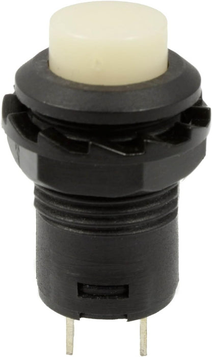 White Off(On) Momentary Round 12mm Switch SPST