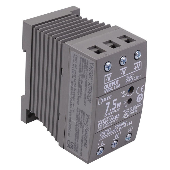PS5R-VA05 5VDC 1.5A 7.5W DIN Rail Power Supply IDEC