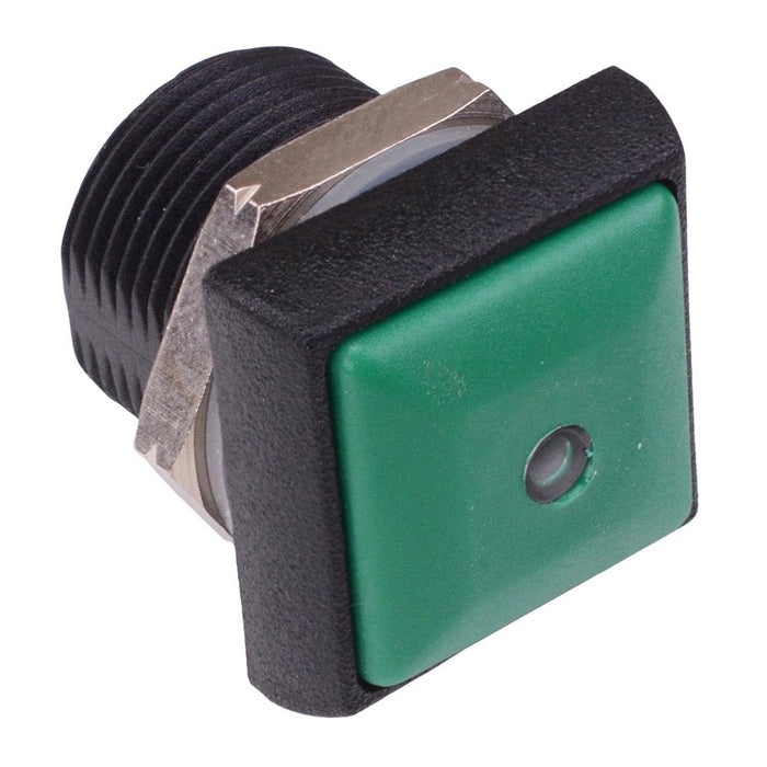 IRC3S432L0G APEM Green LED Green Button Square 16mm Momentary NO Push Button Switch IP67