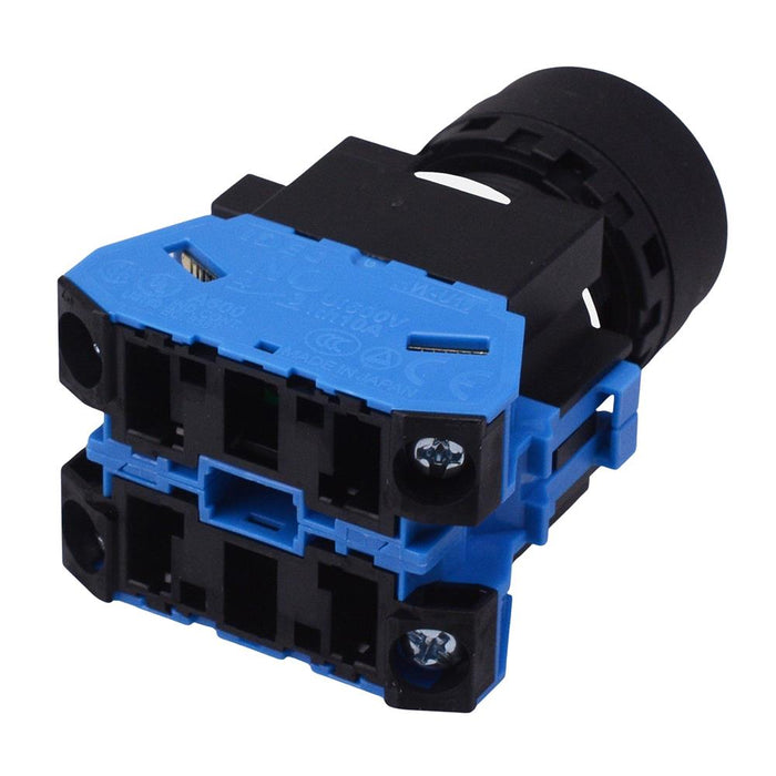 HW1B-M1F20B Black 22mm Momentary Push Button Switch 2NO IDEC