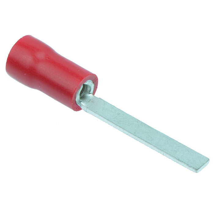 Red 18mm Blade Terminal Crimp Connector (Pack of 100)