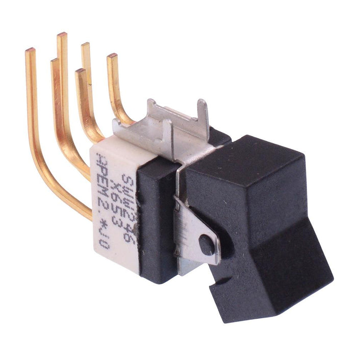 SWW246CD6X653 APEM Black On-On Washable PCB Miniature Toggle Switch DPDT 0.4A 20V