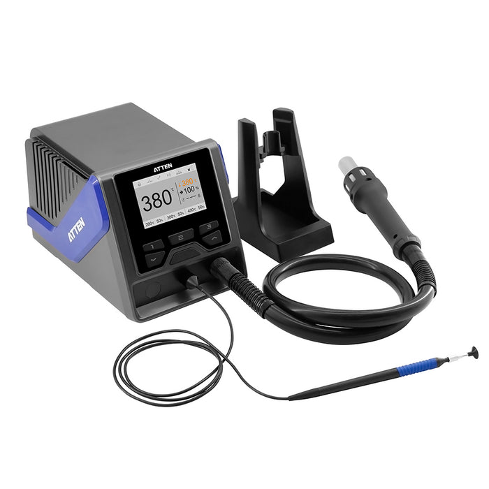 GT-1028 Intellligent Hot Air Rework Station with Vacuum Pick-Up Tool Atten