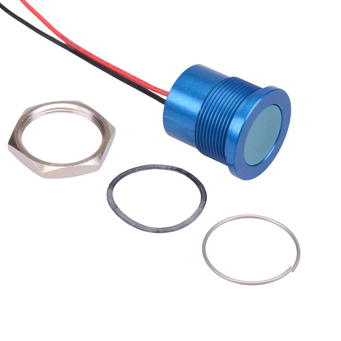Q22F5ABXXB110E Blue Flush 22mm 110VAC LED Panel Indicator IP67 APEM