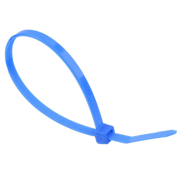 3.6mm x 140mm Blue Cable Tie - Pack of 100