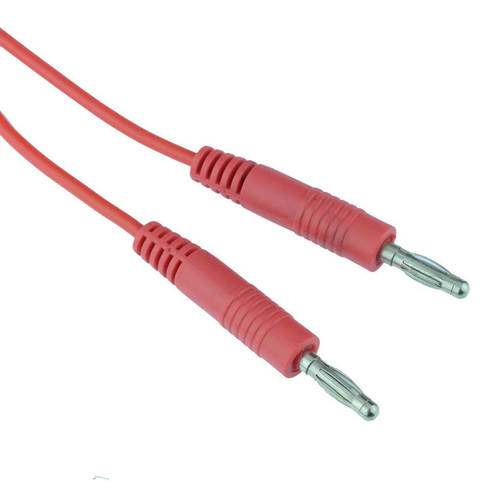 Red 4mm Banana Plug Test Lead 100cm