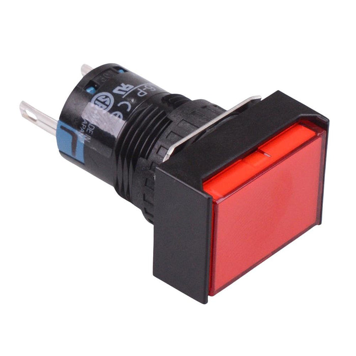 AL6H-P1PR Red 16mm 5VDC Rectangle Pilot Light IP65 IDEC