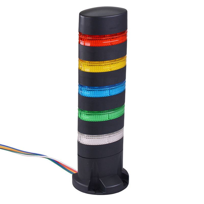 IDEC LD6A-5DQB-RYSGW Red/Yellow/Blue/Green/White Stack Light LED Tower Direct Mount 24VAC/DC