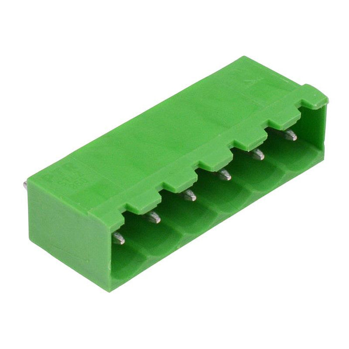 6-Way 5.08mm Vertical PCB Header Closed Ends Green 16A 300V