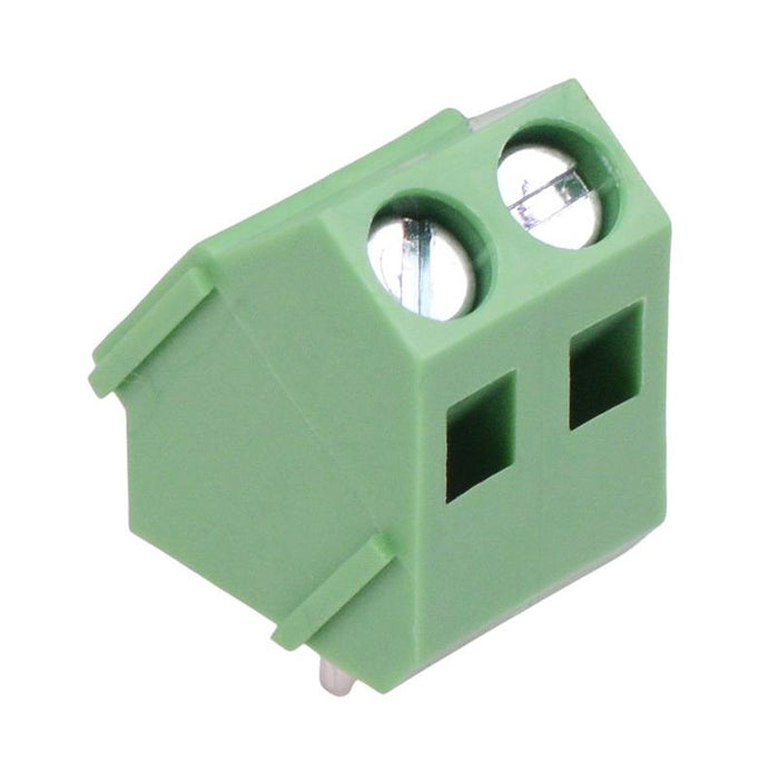 2-Way 5.00mm 45° PCB Terminal Block 20A 300V