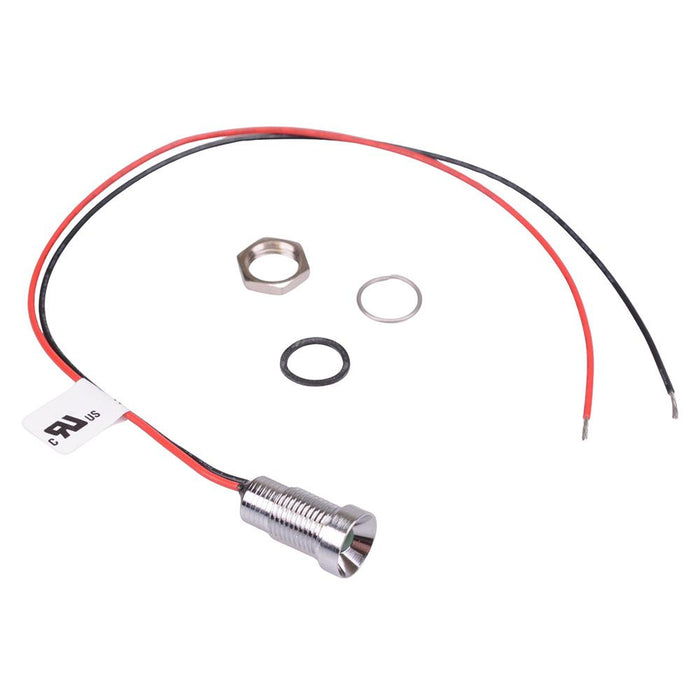 Q8R5CXXHG02E Hyper Bright Green Recessed 8mm 3.3VDC LED Panel Indicator IP67 APEM