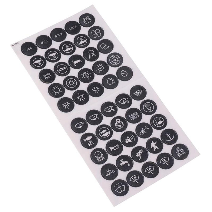 50 Piece 19mm LED Vandal Switch Label Kit